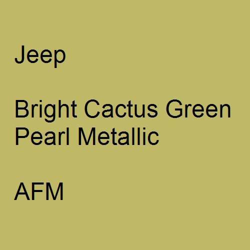 Jeep, Bright Cactus Green Pearl Metallic, AFM.